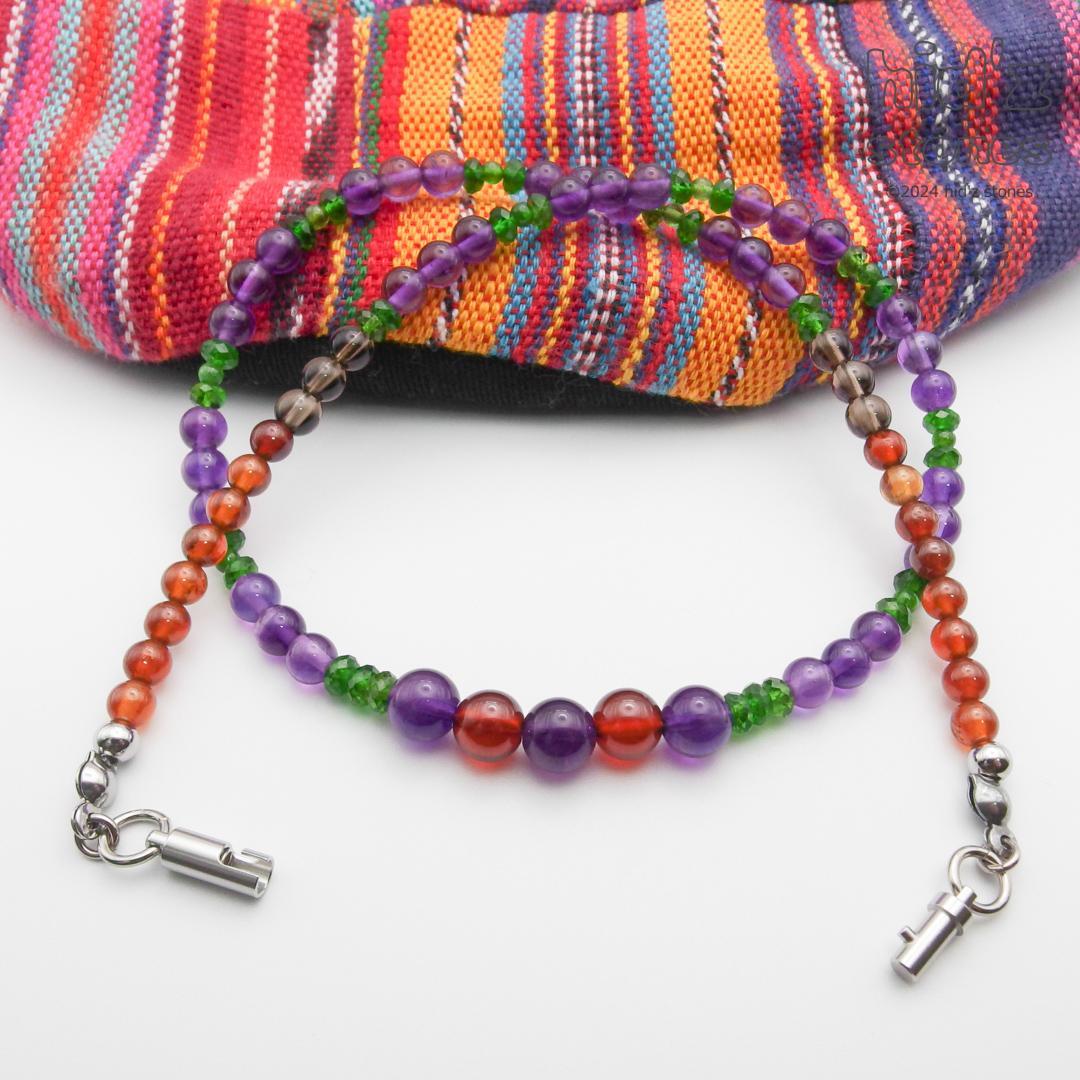 ◆一点もの天然石ネックレス:BySC-018