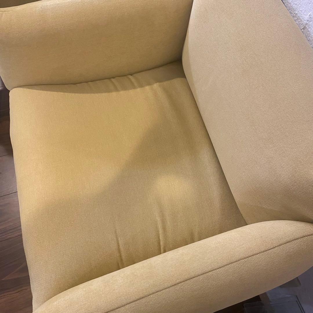 LINEA JAPAN ドメニカ モダンイエロー　1人掛けソファ