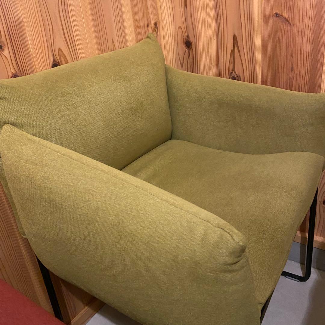 LINEA JAPAN ドメニカ モダンイエロー　1人掛けソファ