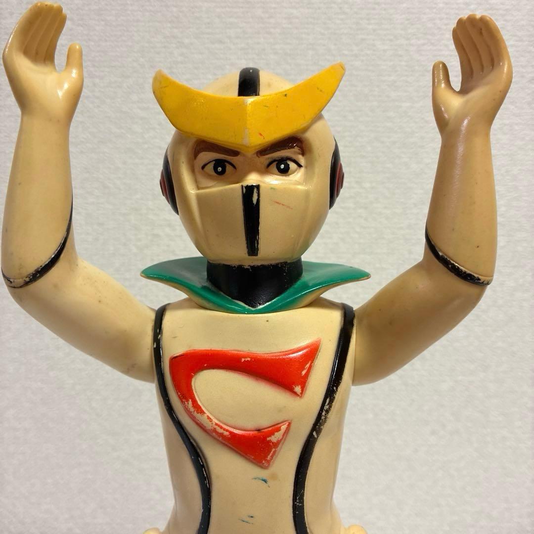 ブルマァク 新造人間キャシャーン 当時物 ソフビ 約29cm [記名あり]