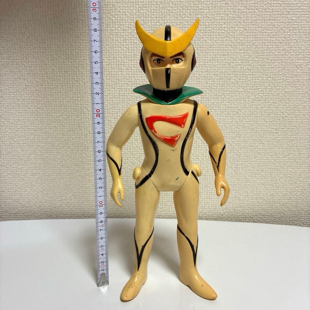 ブルマァク 新造人間キャシャーン 当時物 ソフビ 約29cm [記名あり]