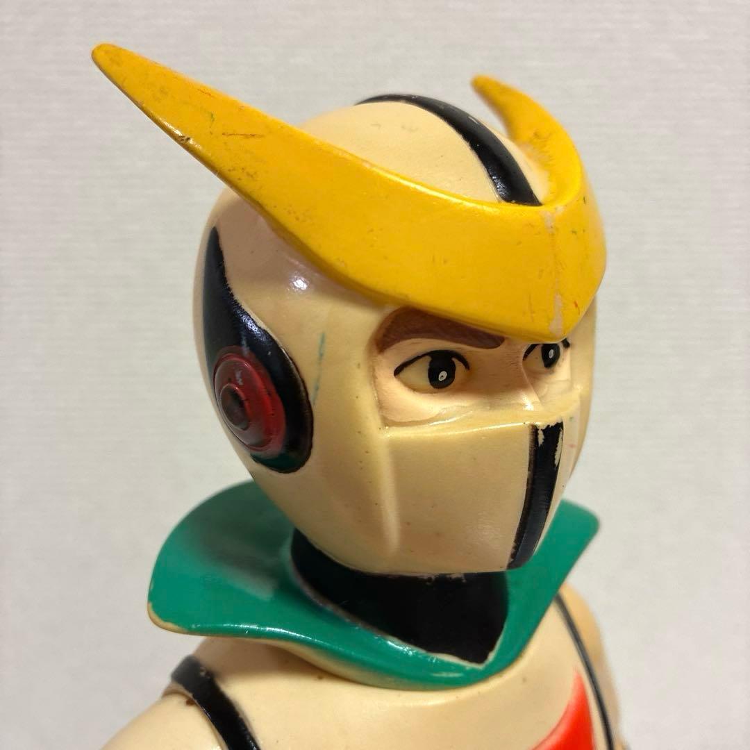 ブルマァク 新造人間キャシャーン 当時物 ソフビ 約29cm [記名あり]