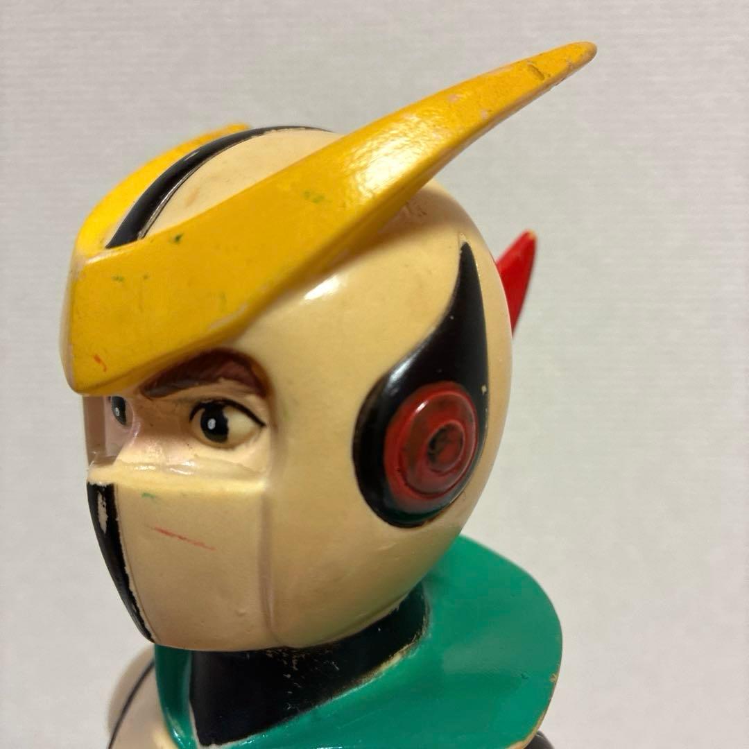 ブルマァク 新造人間キャシャーン 当時物 ソフビ 約29cm [記名あり]