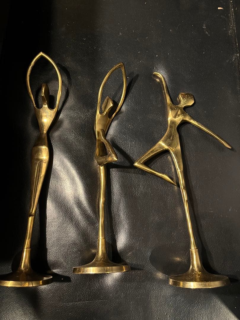 Rickです 真鍮のバレリーナ、バレリーナ真鍮置き物、真鍮置き物、真鍮