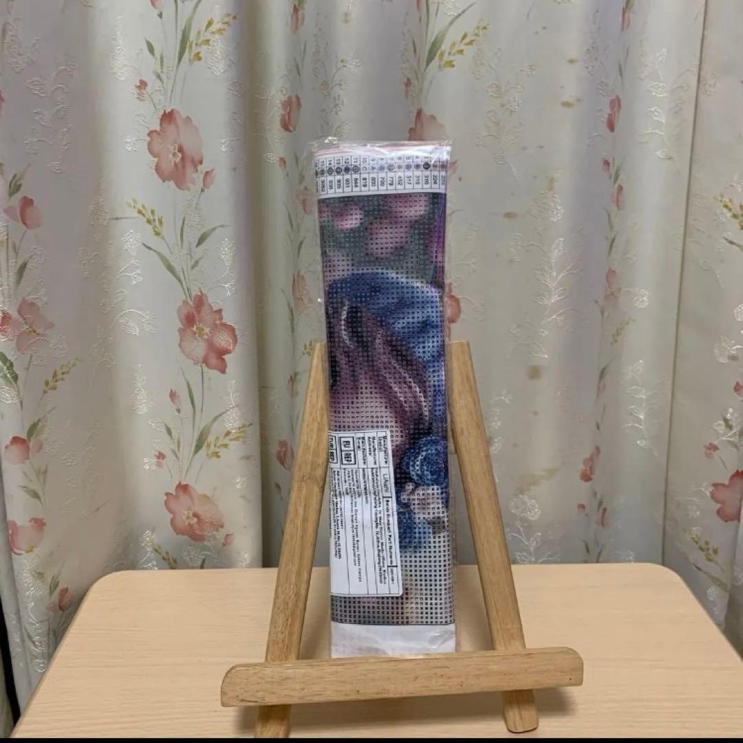 ★専用★女の子と犬のアートプリント ラウンドビーズ