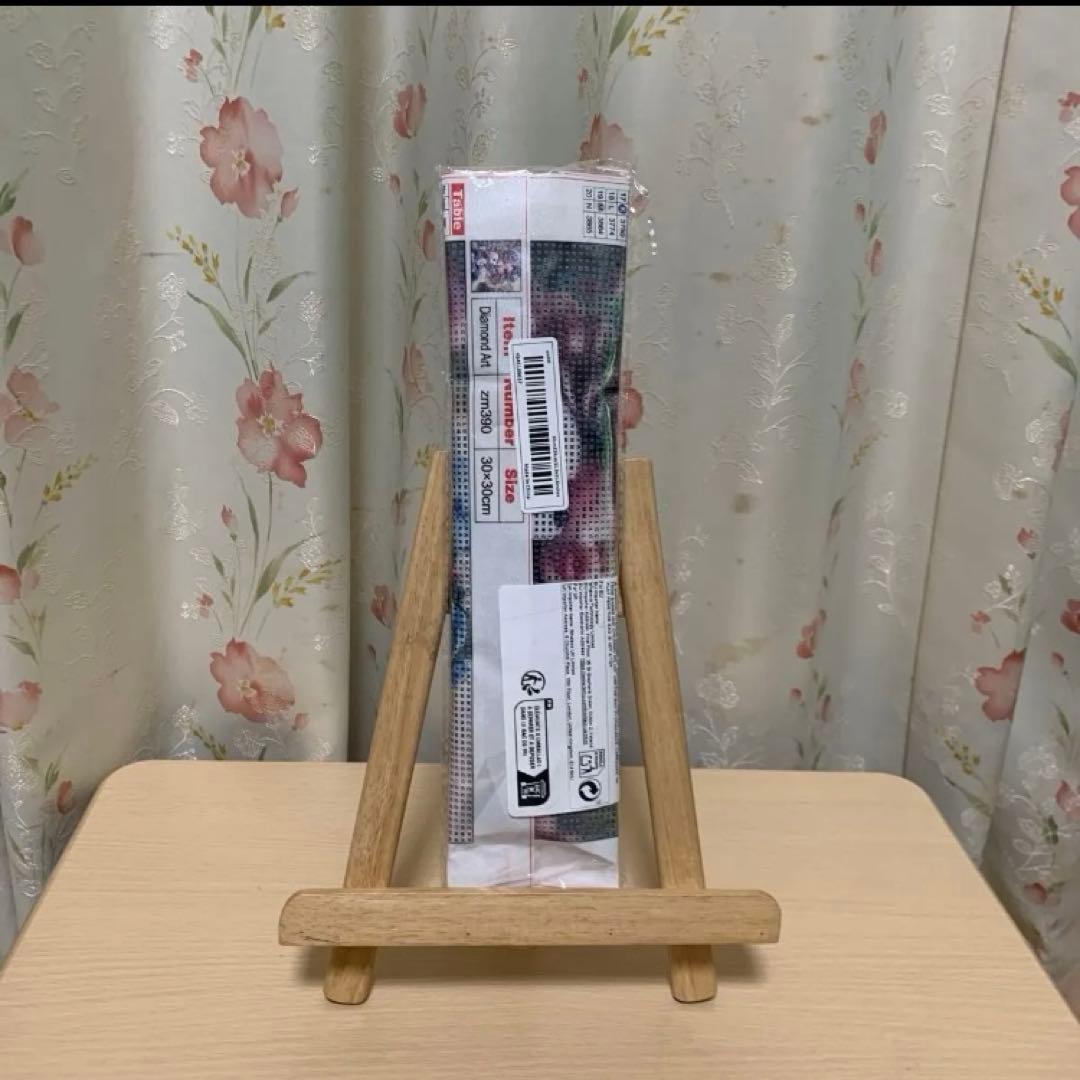 ★専用★女の子と犬のアートプリント ラウンドビーズ