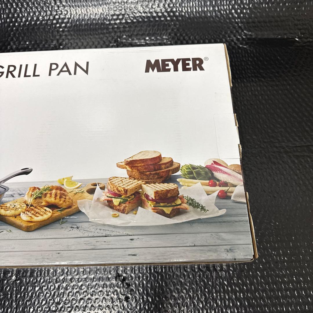 【未使用】Meyer マイヤー　パーフェクト グリルパン ガラス蓋付き