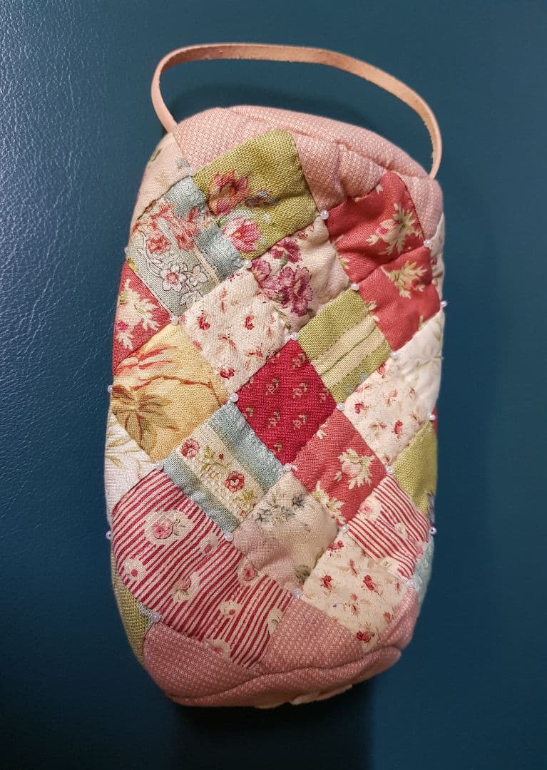 ポーチ キルト ハンドメイド ピンク 手作り パッチワーク