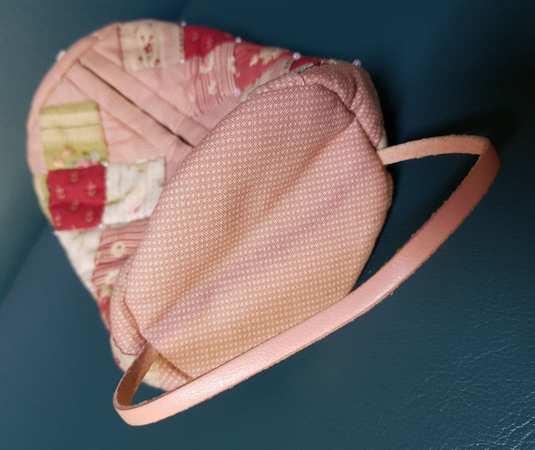 ポーチ キルト ハンドメイド ピンク 手作り パッチワーク