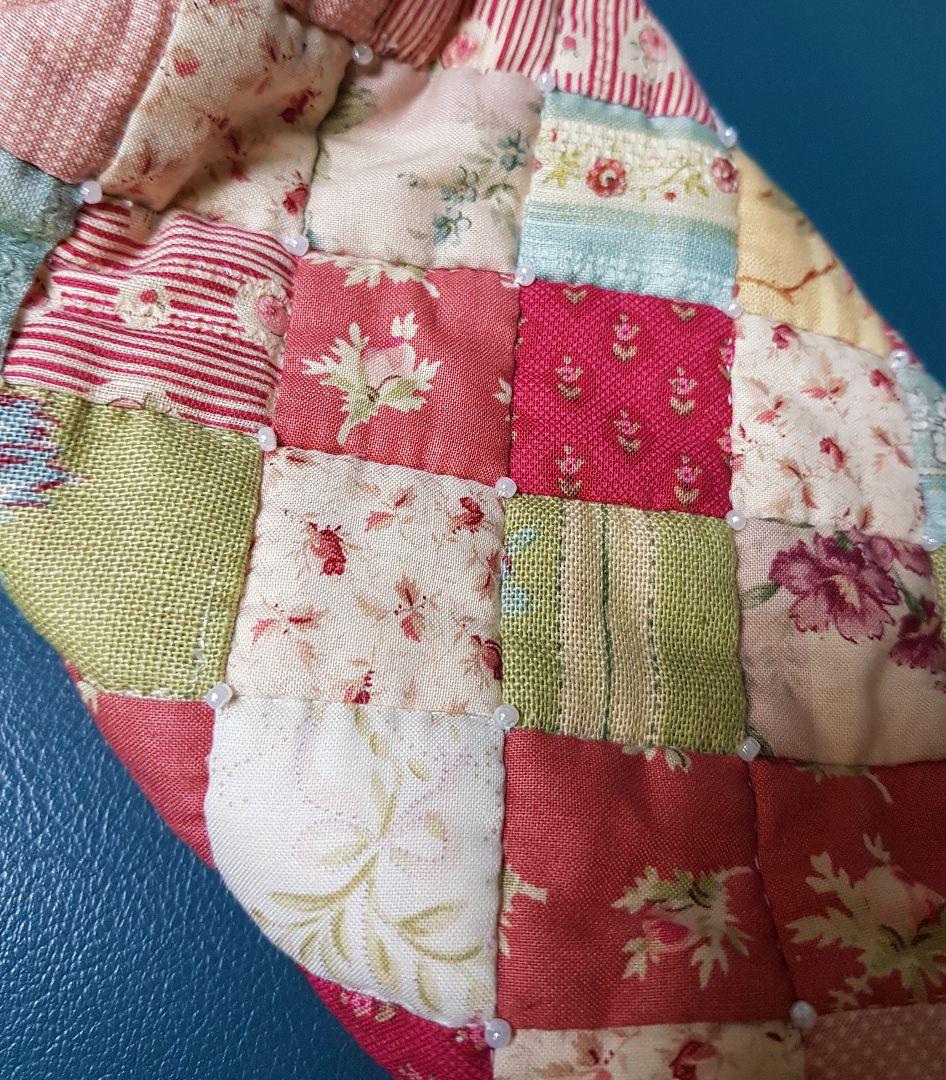 ポーチ キルト ハンドメイド ピンク 手作り パッチワーク