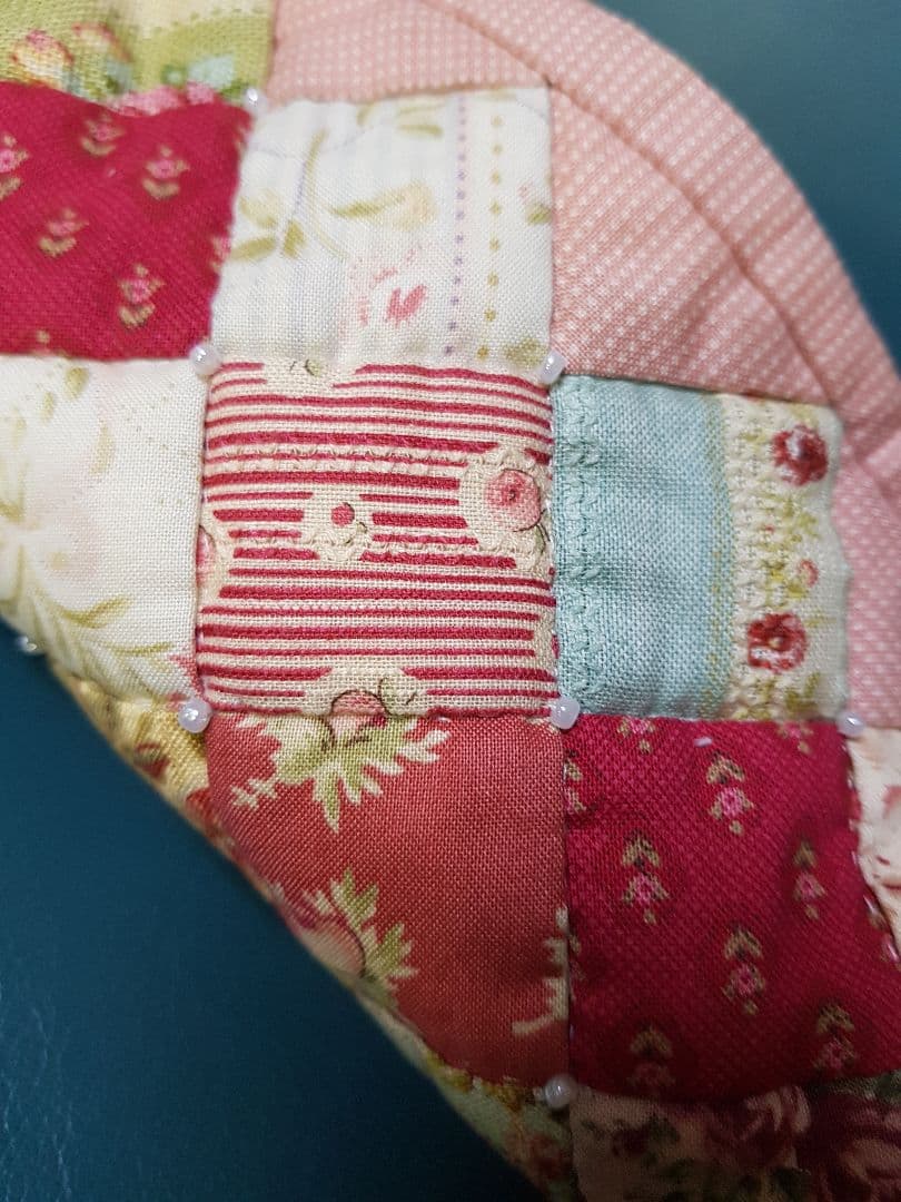 ポーチ キルト ハンドメイド ピンク 手作り パッチワーク