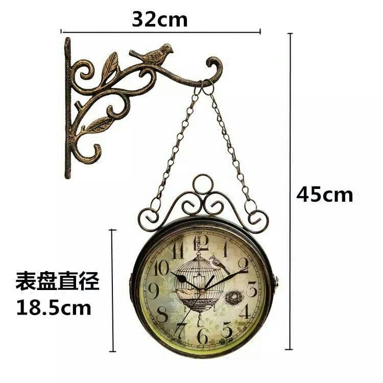 アナログ時計壁掛け時計インテリア雑貨アンティーク風吊り下げ