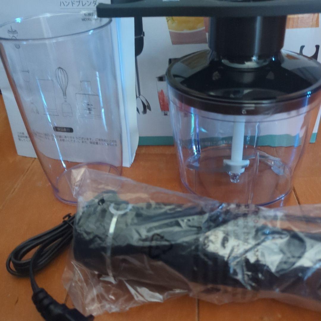 未使用・ハンドブレンダー コード式 泡立て器付き