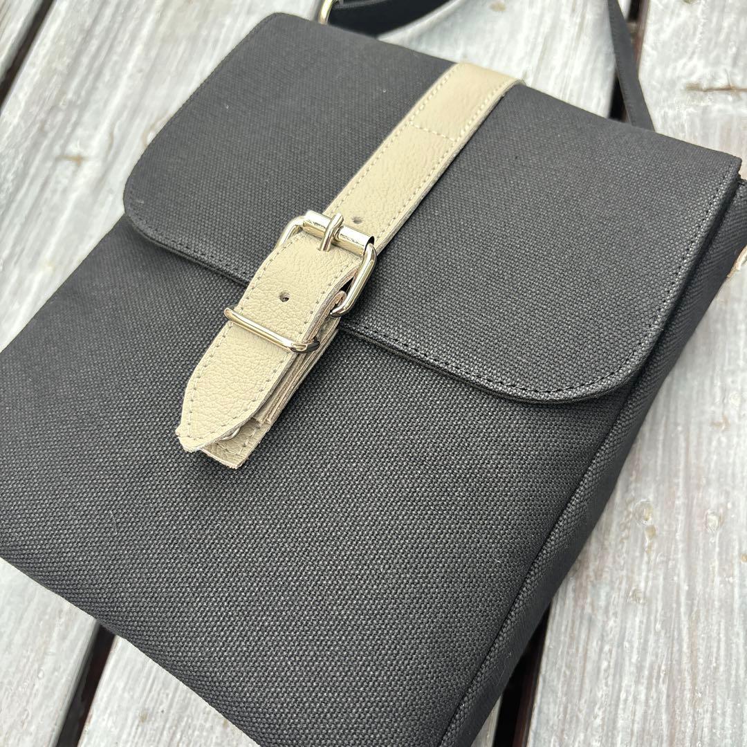 ミニショルダーplus【倉敷帆布×本革】精密機器対応モデル