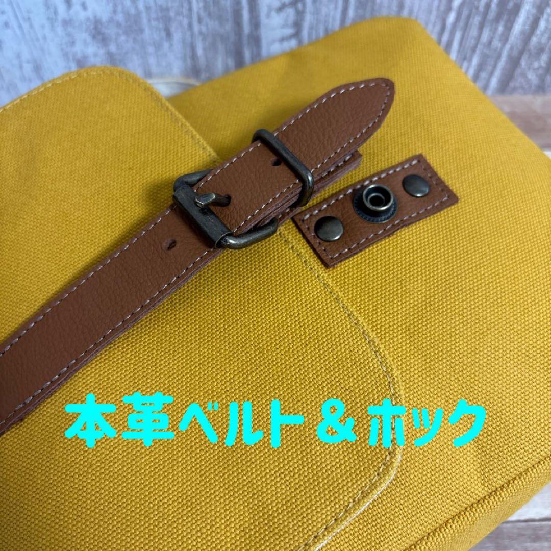 ミニショルダーplus【倉敷帆布×本革】精密機器対応モデル