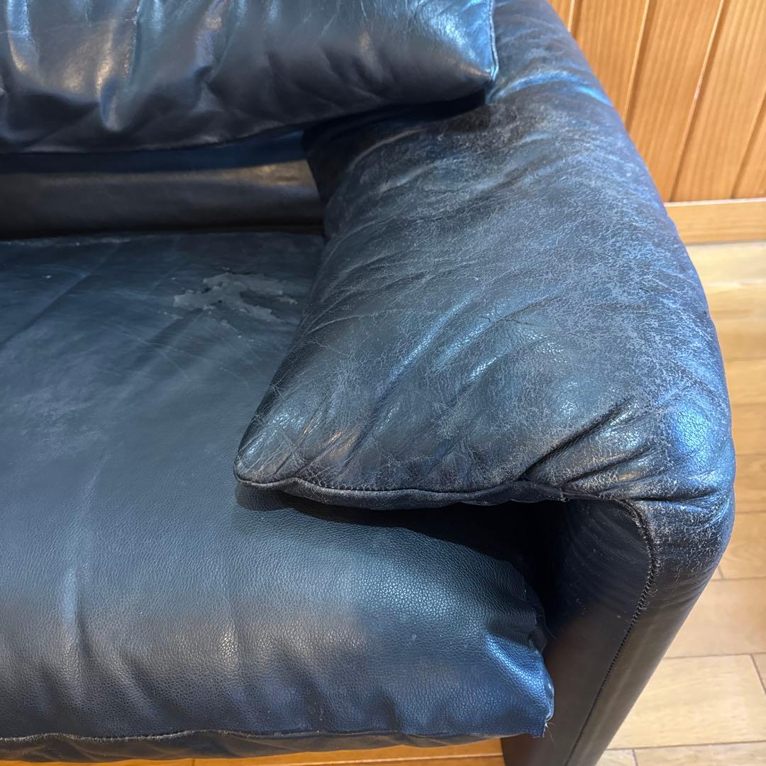 ぼ*ん様 カッシーナ マラルンガ 本革 一人掛けソファ