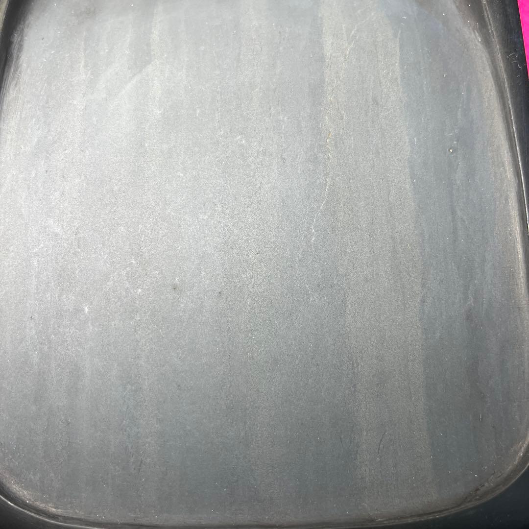 ⭕️雄勝硯　彫刻長方硯　石紋綺麗　四六寸　永寿松と海ねこを彫刻
