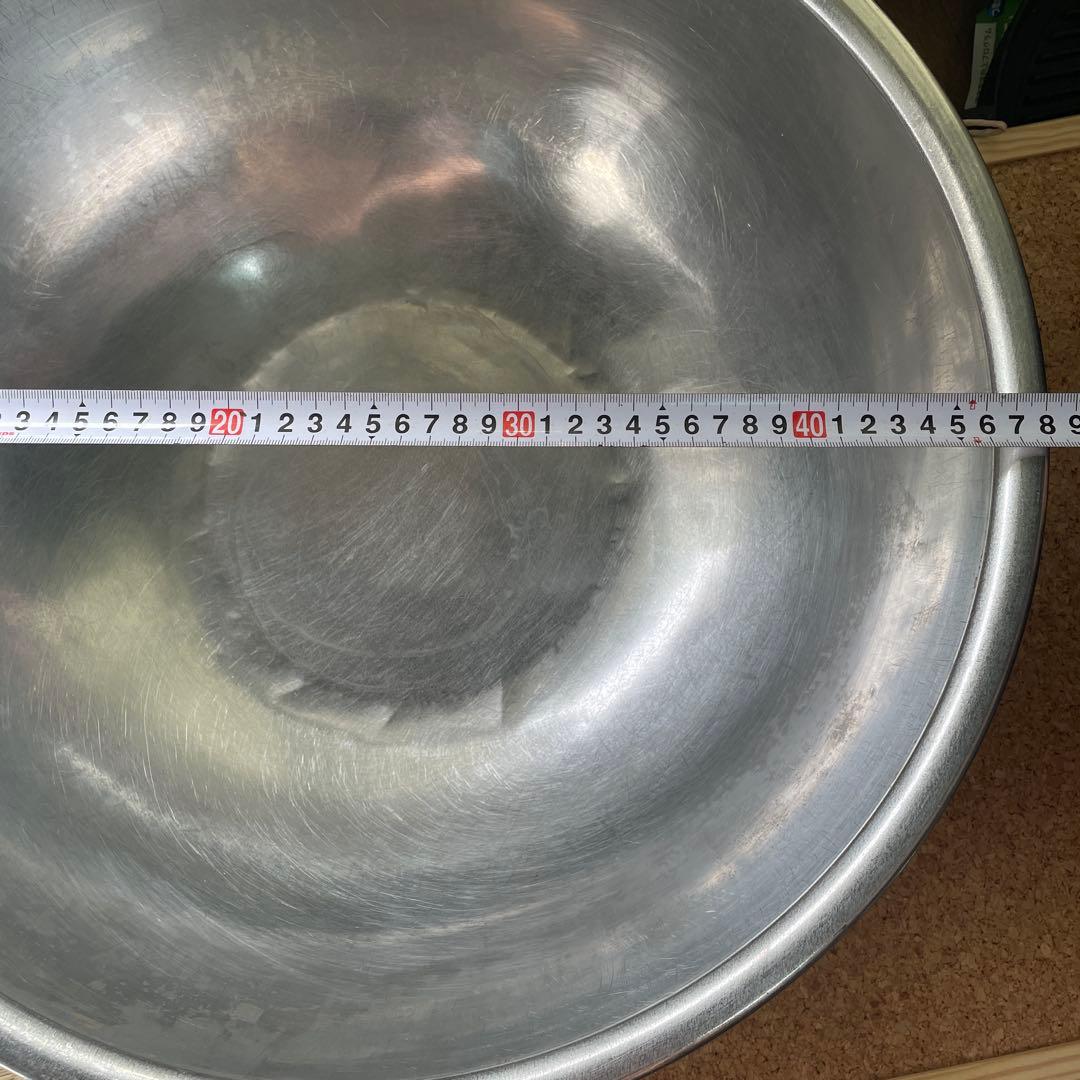 大きめステンレス製調理用ボウル 直径48 42 38 38cm 4個セット