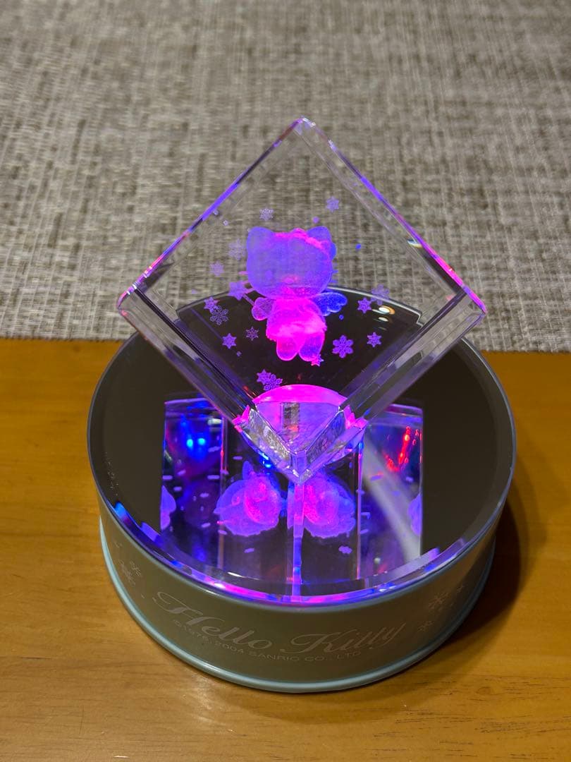 【激レア】【平成レトロ】非売品　コンビニくじ　ハローキティ クリスタルオブジェ