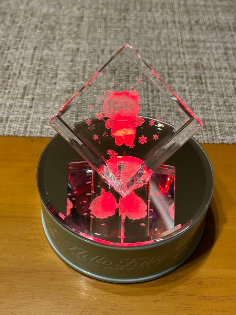 【激レア】【平成レトロ】非売品　コンビニくじ　ハローキティ クリスタルオブジェ