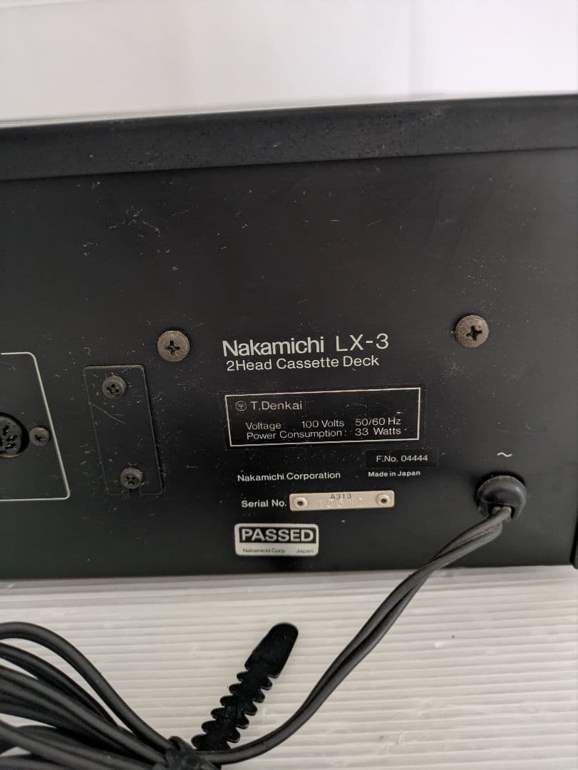 Nakamichi ビンテージカセットデッキ LX-3