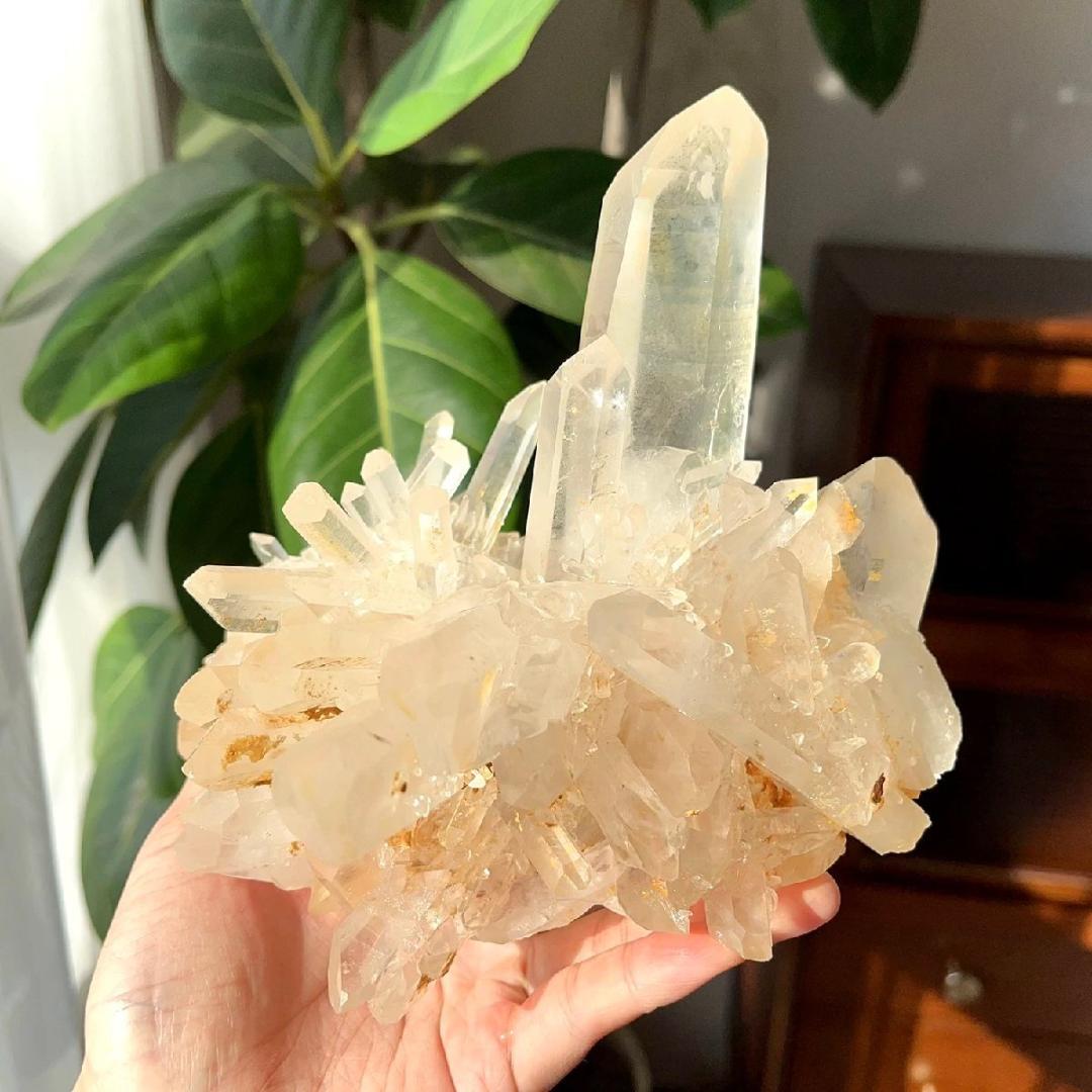 1600g AAAAAAAAA級☆天然水晶クラスターB0226/YS/780C