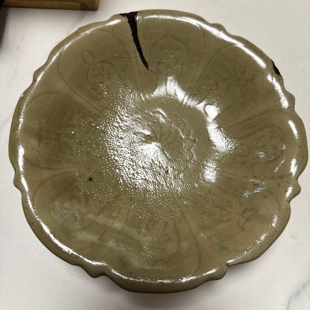 宋 青磁 茶碗 耀州窯