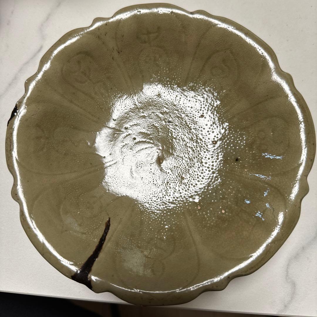 宋 青磁 茶碗 耀州窯