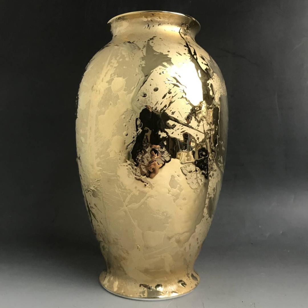 NARUMI 花瓶 金彩 ゴールド 壺 フラワー ナルミ 鳴海製陶 花器 花入