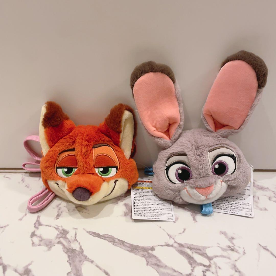 ズートピア ニック ジュディ ファンキャップ ぬいぐるみ　ショルダー　ディズニー