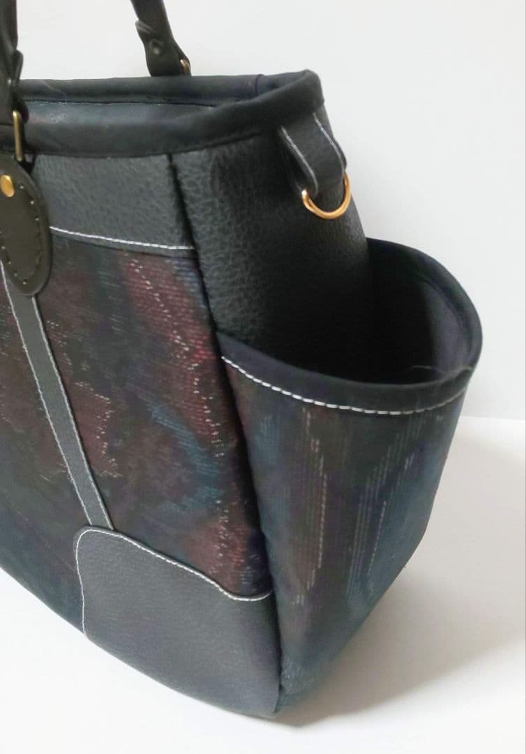 ゆらさま専用♪大島紬ファスナーつき2wayチューリップバッグ