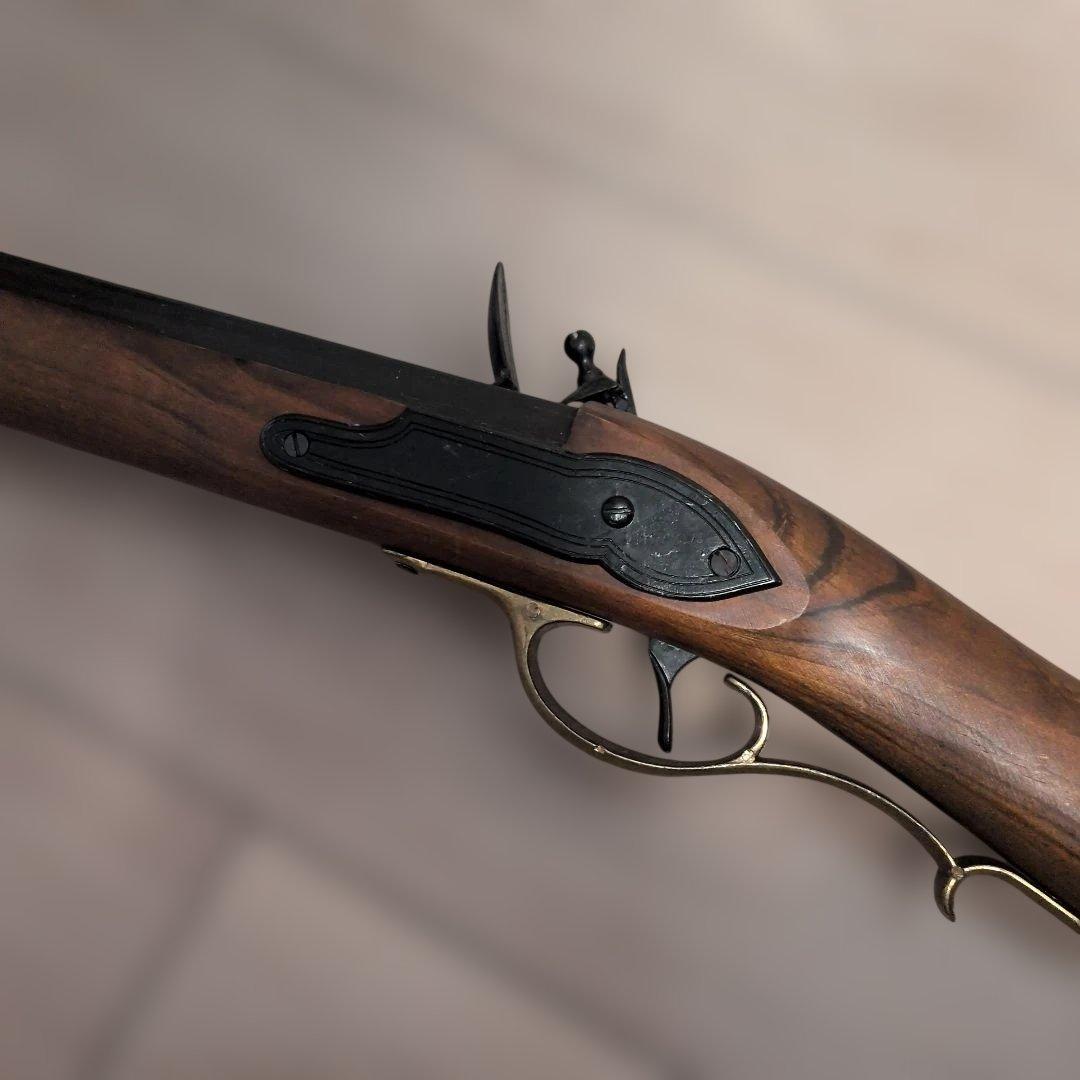 古式ケンタッキーライフル フリントロック式　アンティーク　レプリカ　装飾