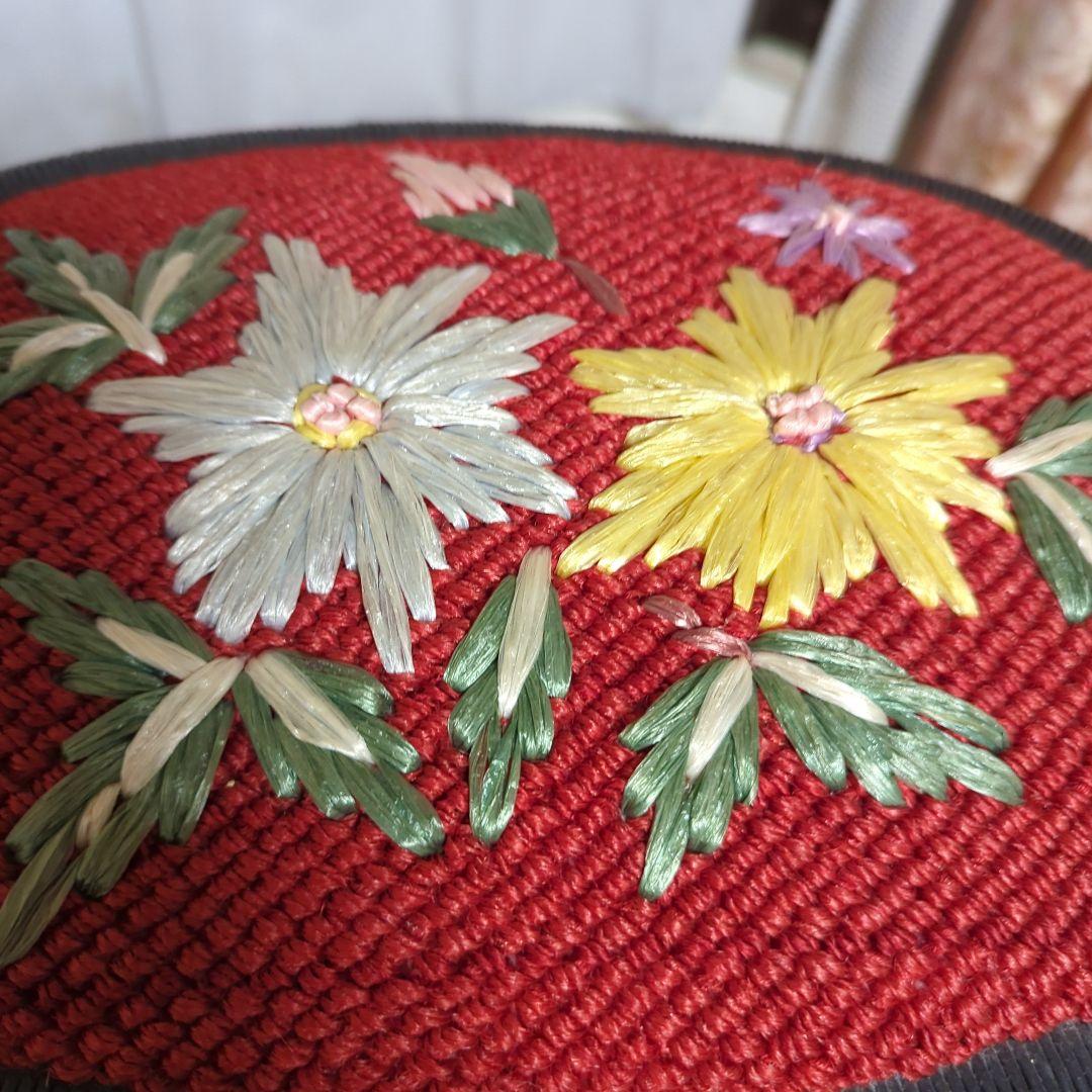 人気ソーイングボックス　裁縫箱　脚付　アンティーク　昭和レトロ