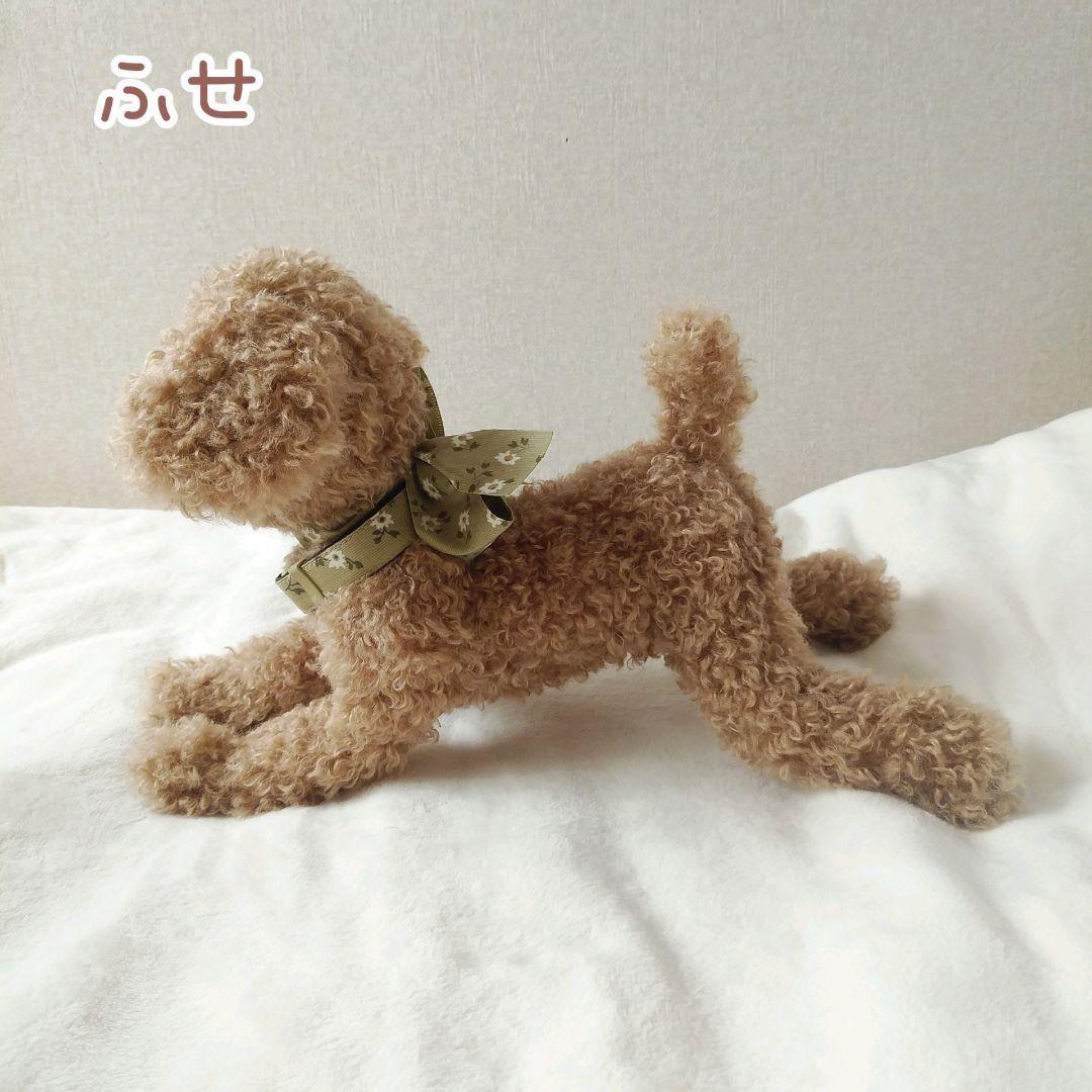 ＊mocha♡dog ＊ プードル(ラテM)☆ぬいぐるみわんこ teddy 犬