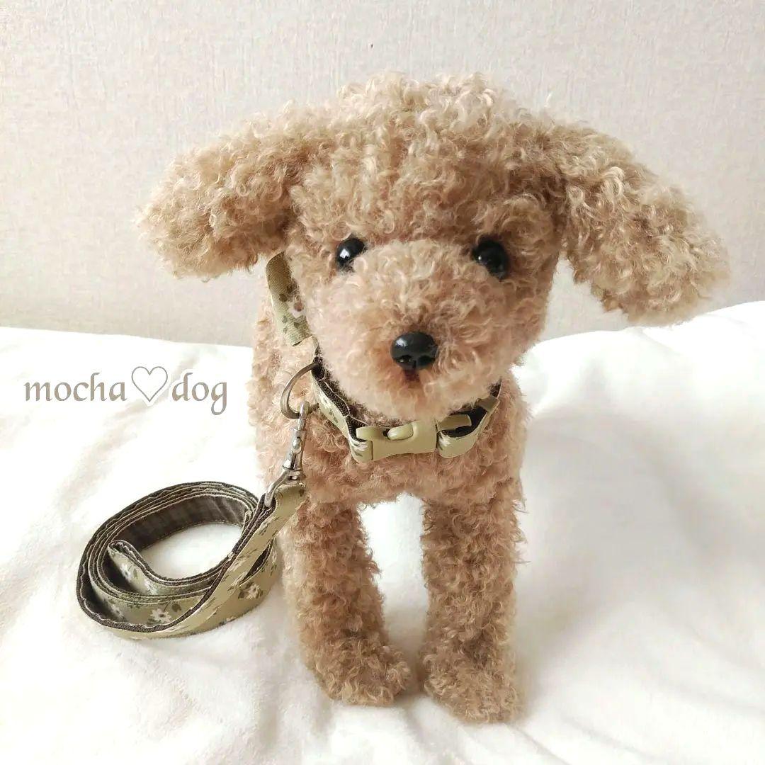 ＊mocha♡dog ＊ プードル(ラテM)☆ぬいぐるみわんこ teddy 犬