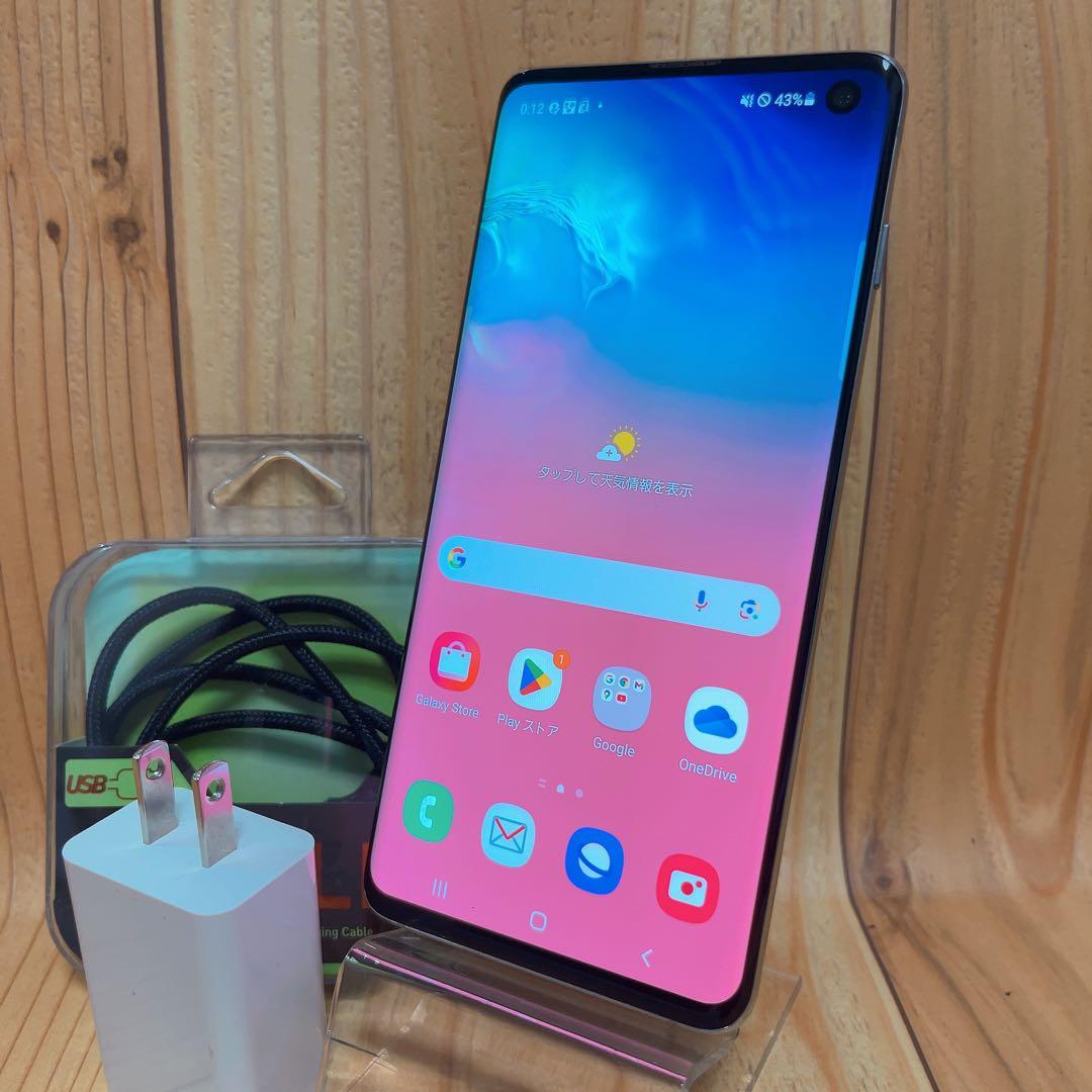 SIMフリー 本体 Galaxy S10 128 GB 287G2 ホワイト