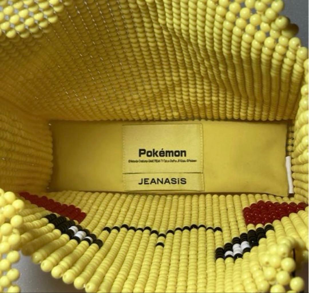 JEANASIS ピカチュウコレクション　ビーズトートバッグ　★未使用タグ付き