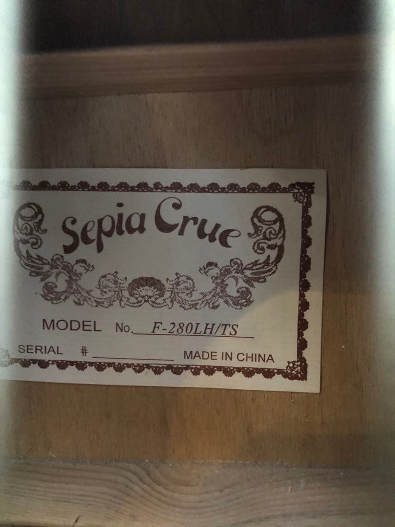 Sepia Crue F-280 LH/TS レフティ アコースティックギター