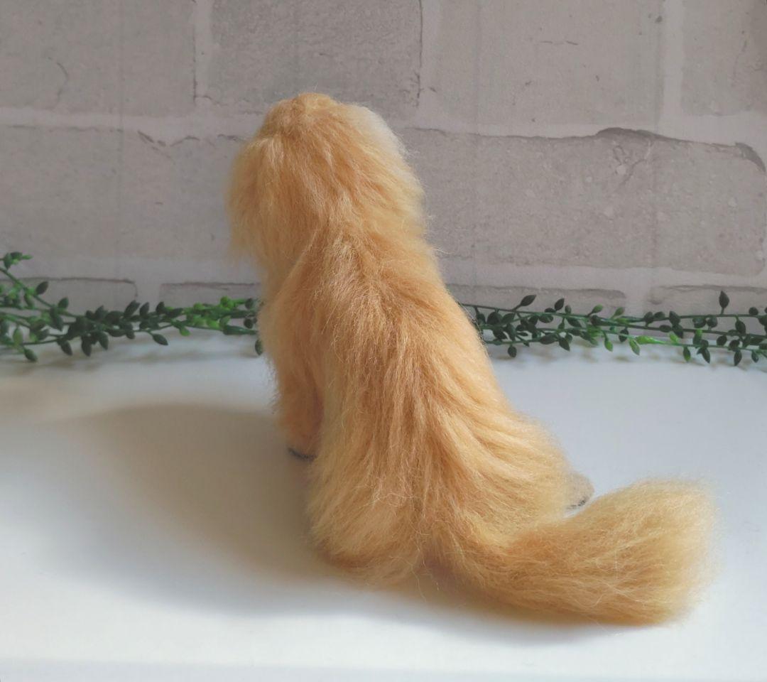 ミニチュアダックス♡クリーム・イエロー・薄めゴールド♡羊毛フェルト☆ハンドメイド