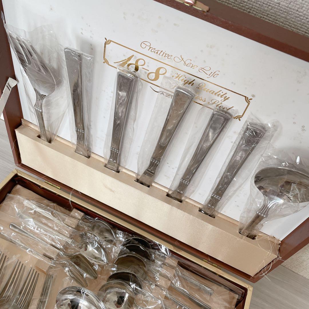 アズマ AZUMA カトラリー 18-8 ディナーセット 45ピース ウィング