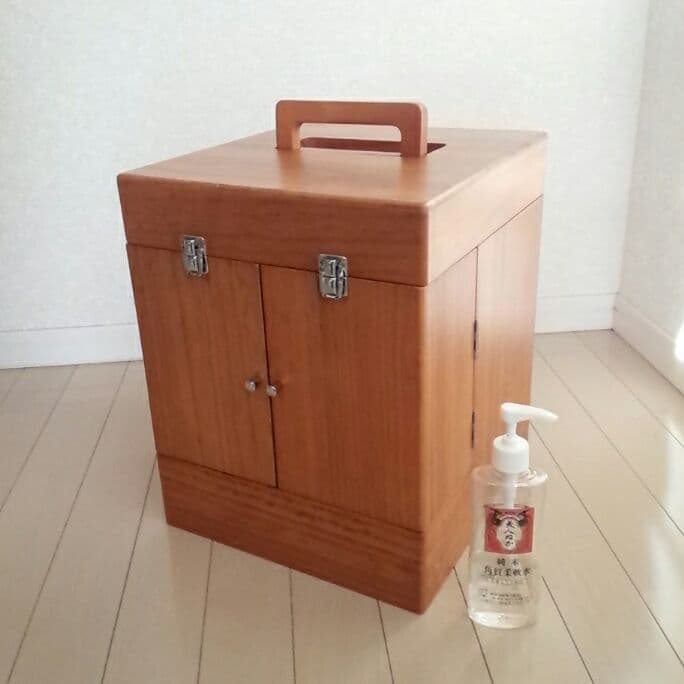 コスメボックス メイクボックス 大容量 木製 ベルメゾン