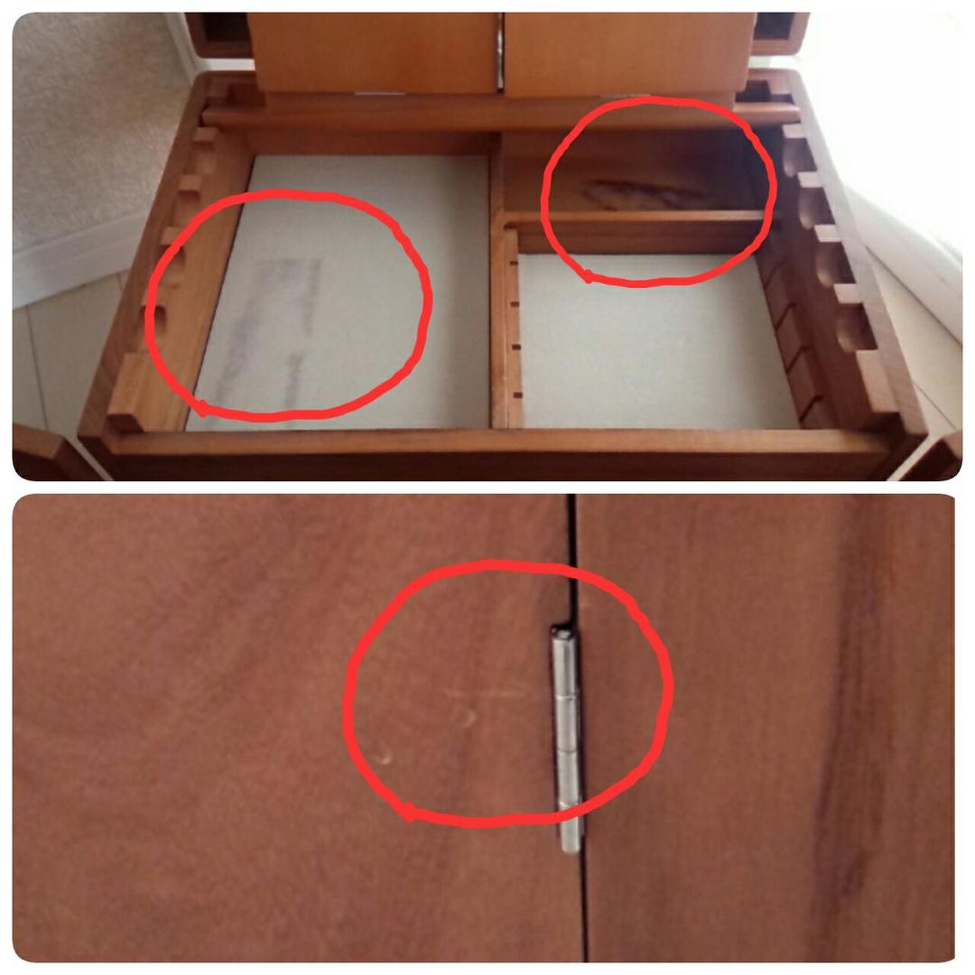 コスメボックス メイクボックス 大容量 木製 ベルメゾン