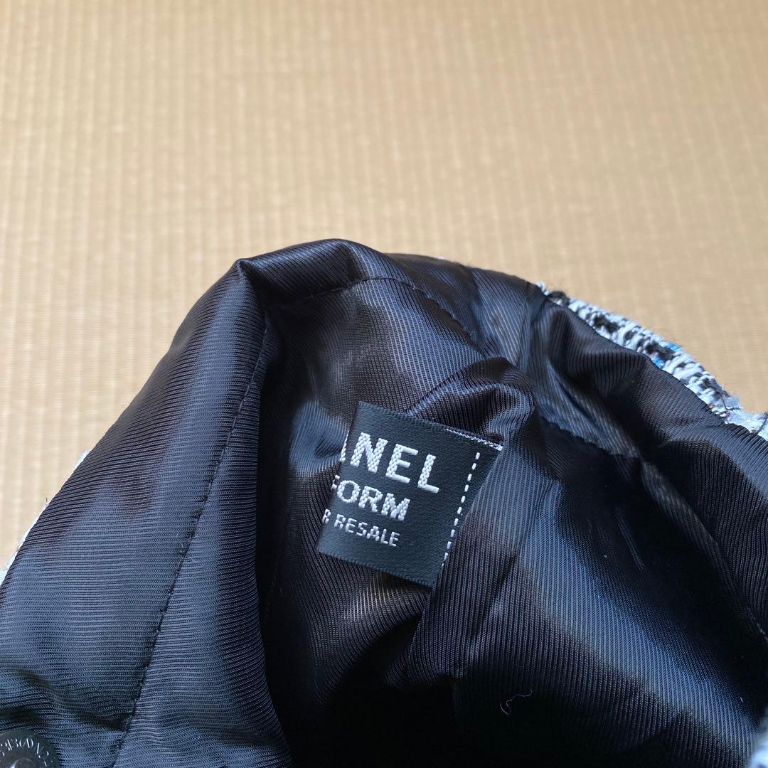 【未使用•少し難あり】シャネルノベルティ ツイード トートバッグ スパンコール