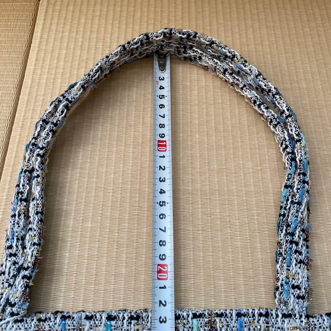 【未使用•少し難あり】シャネルノベルティ ツイード トートバッグ スパンコール