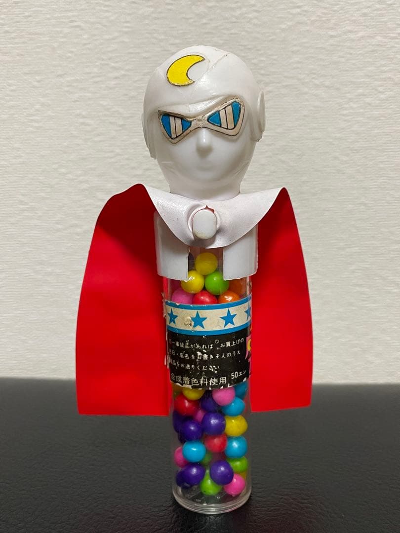 レア！カバヤ食品 ★ 月光仮面　フルーツキャンディの容器