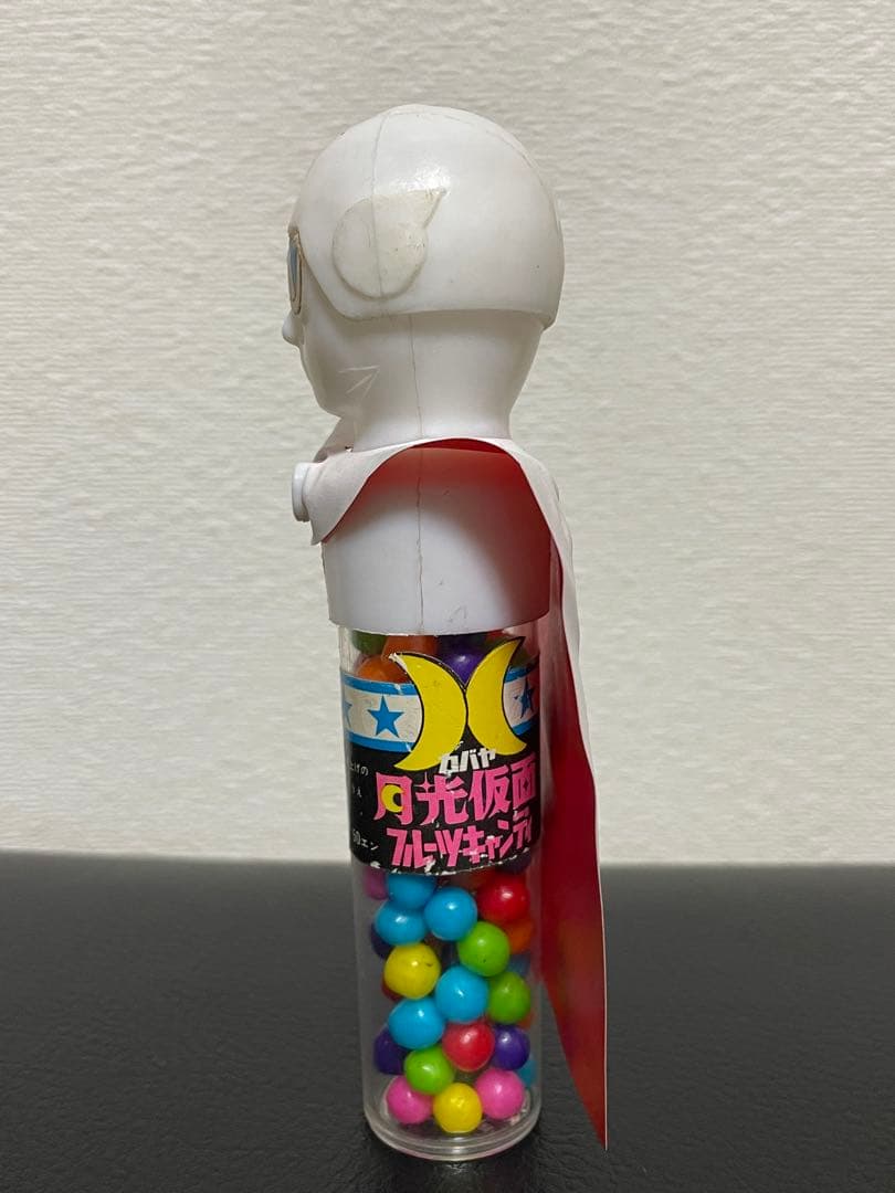 レア！カバヤ食品 ★ 月光仮面　フルーツキャンディの容器