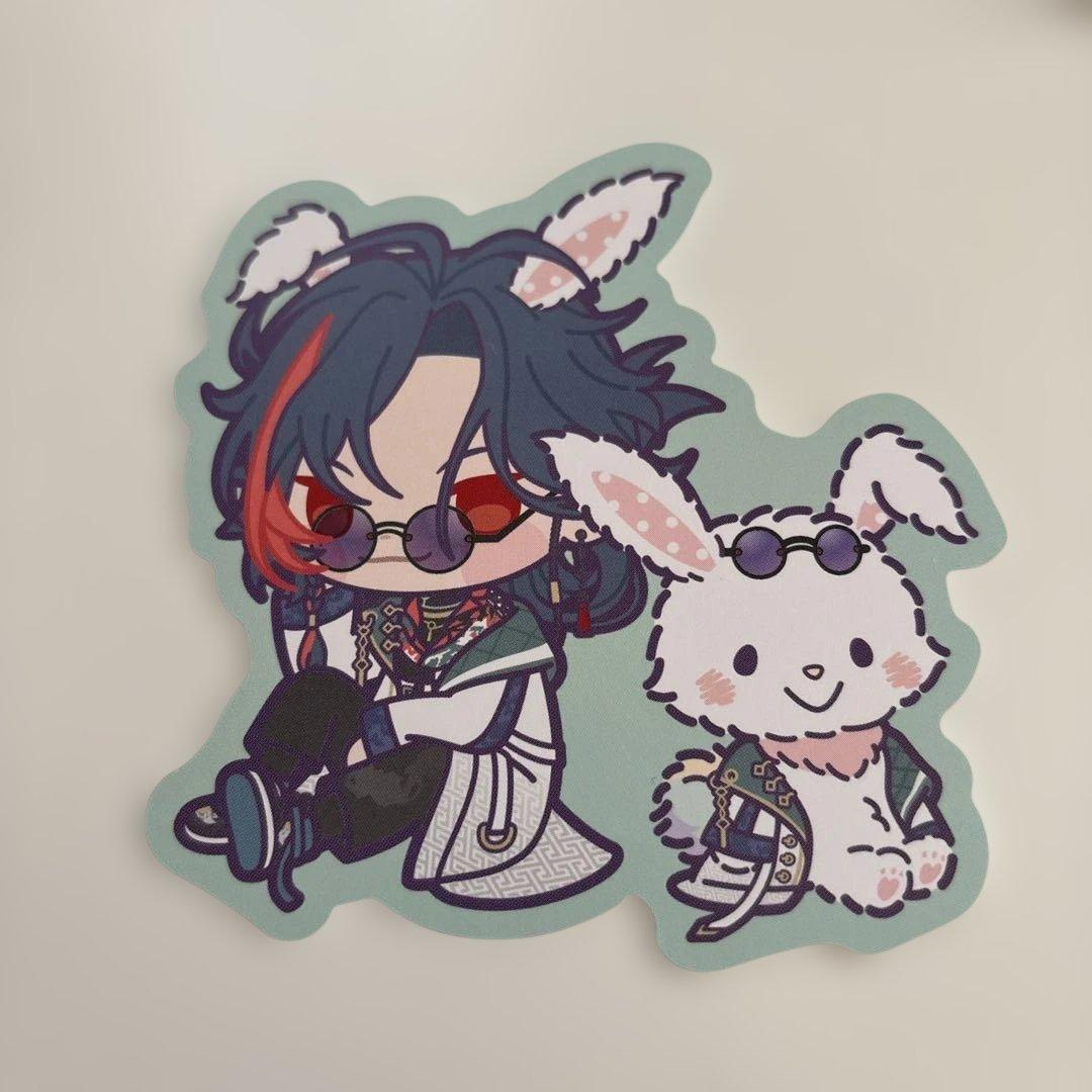 にじさんじ　3SKM×サンリオキャラクターズ　ホログラム缶バッジ　特典　魁星①