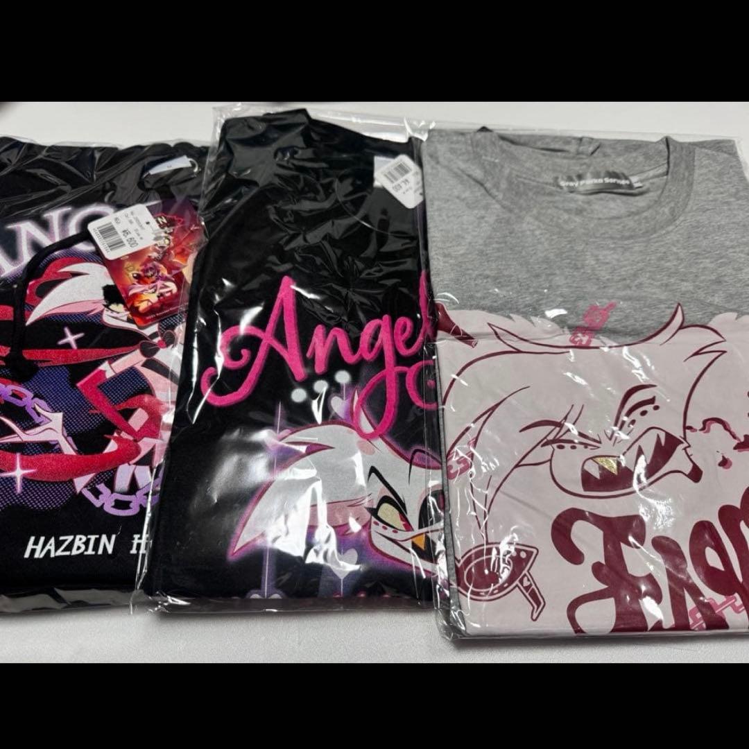 ハズビンホテルへようこそ エンジェルダスト Tシャツ パーカー M，Lサイズ