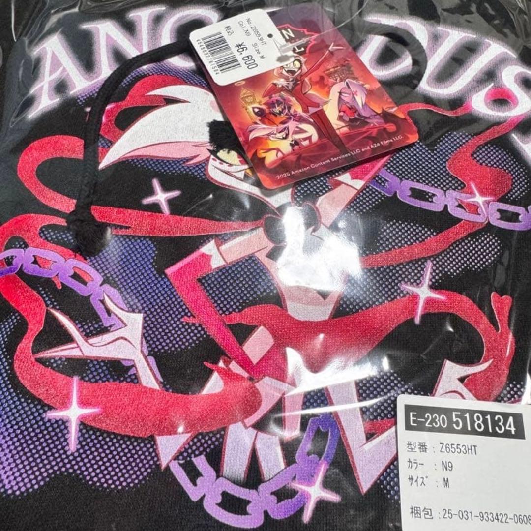 ハズビンホテルへようこそ エンジェルダスト Tシャツ パーカー M，Lサイズ