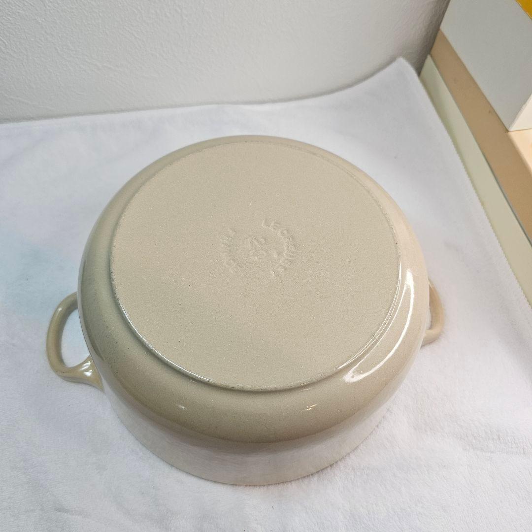 レアー Le Creuset ル・クルーゼ 両手鍋 20cm メレンゲ